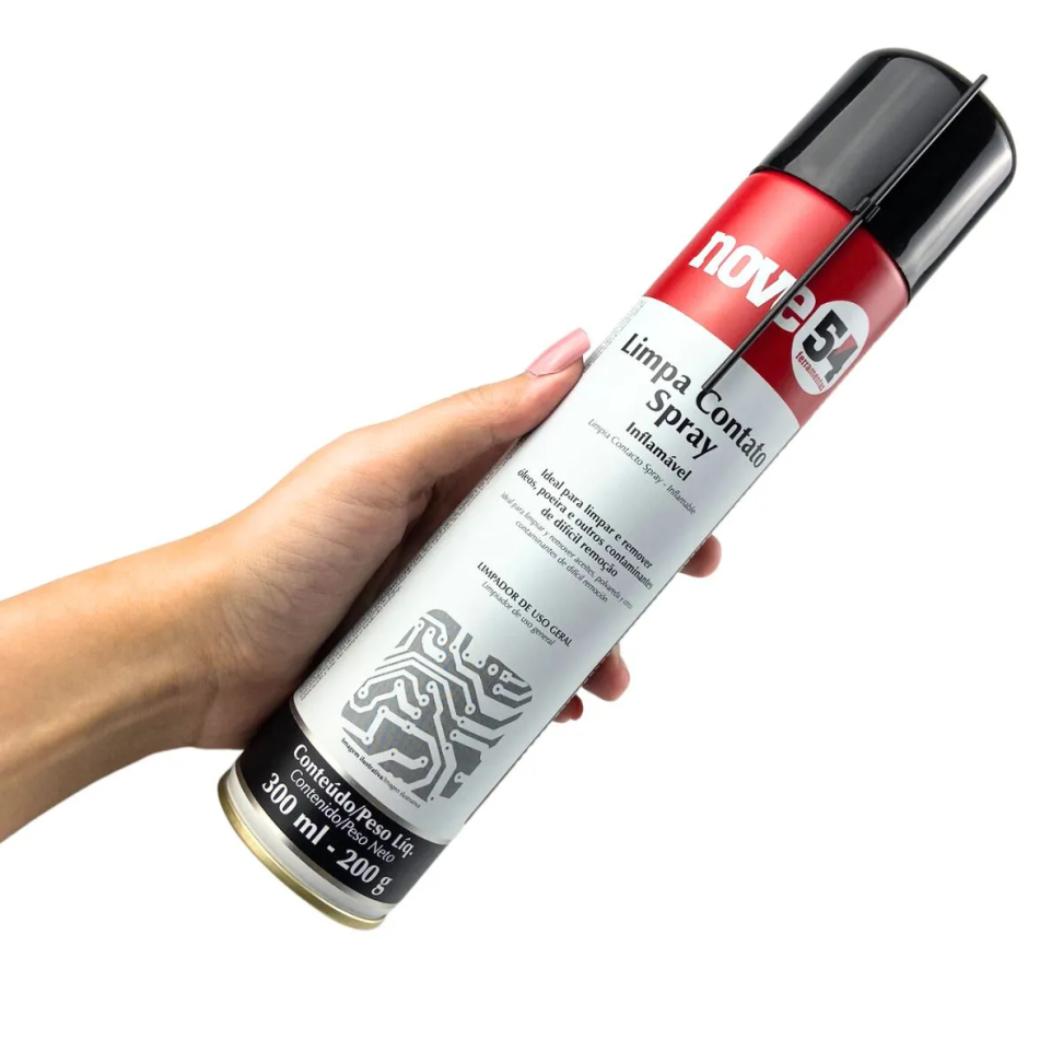 Limpa Contato Spray Nove54 Inflamável 300ml