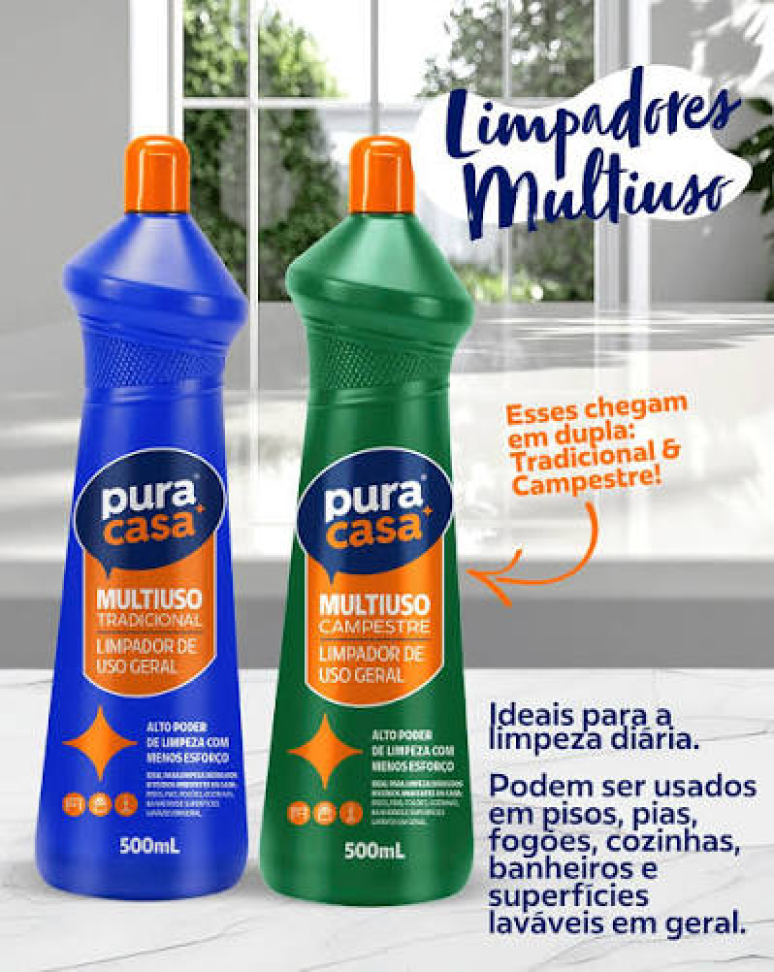 Limpador Pura Casa Multiuso 500ml
