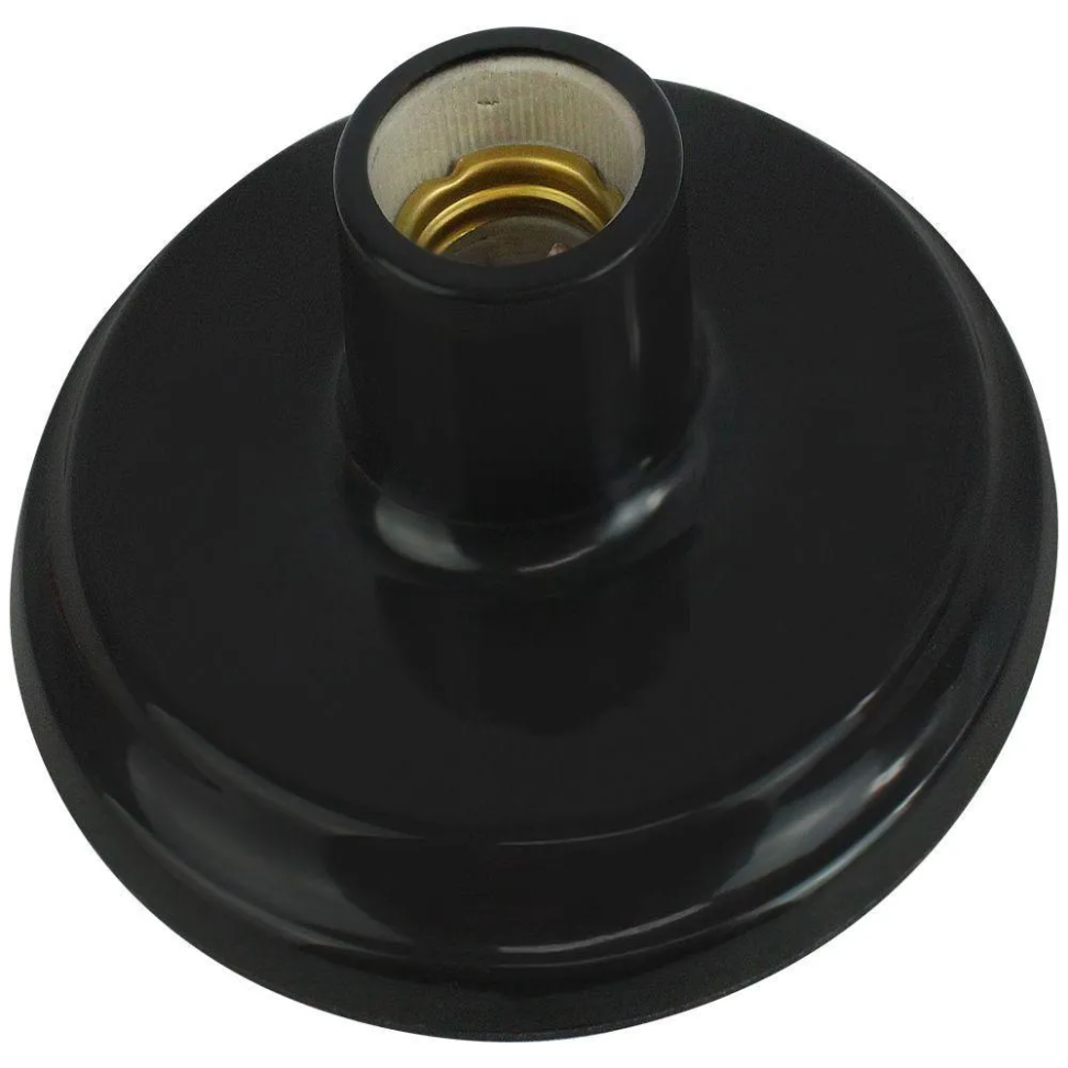 Plafon de Plástico Foxlux Preto E27
