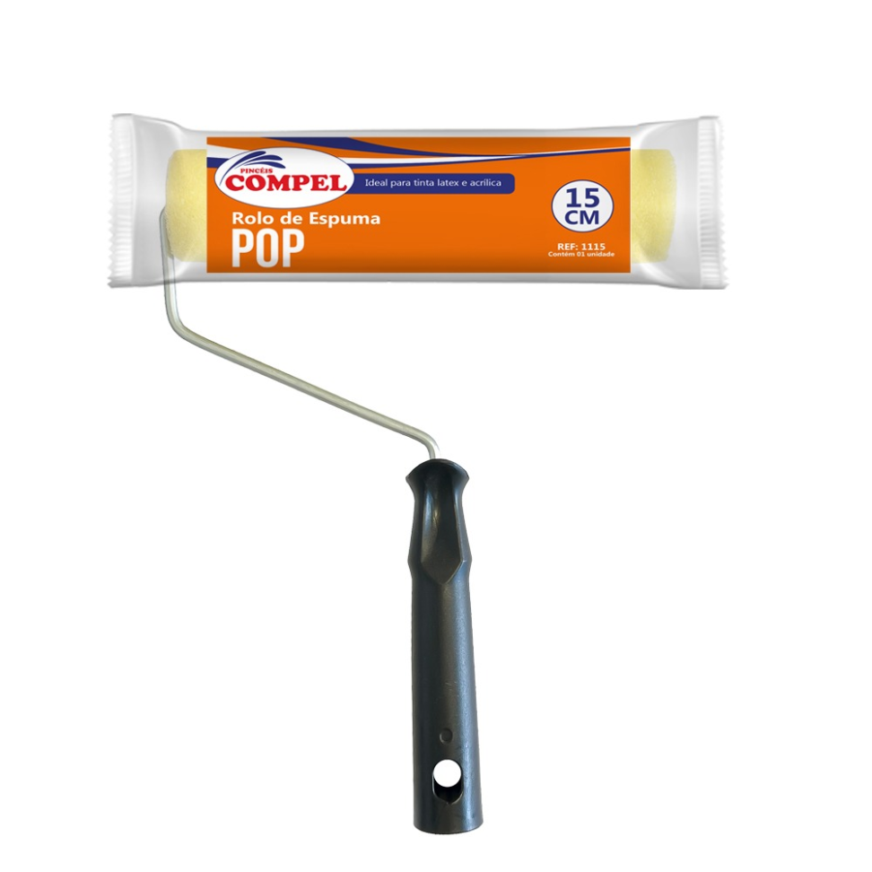 Rolo de Espuma para Pìntura Compel 15 cm