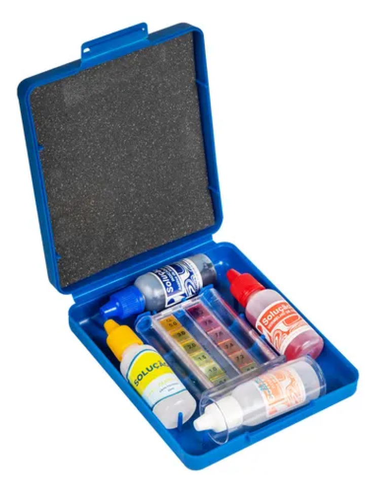 Kit Estojo Stylus Teste de Ph e Cloro