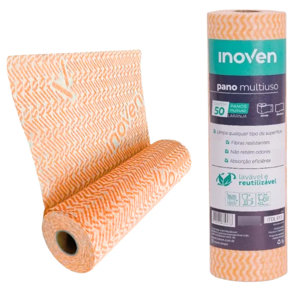 Pano de Limpeza Inoven Multiuso 50P 28 x 50 cm