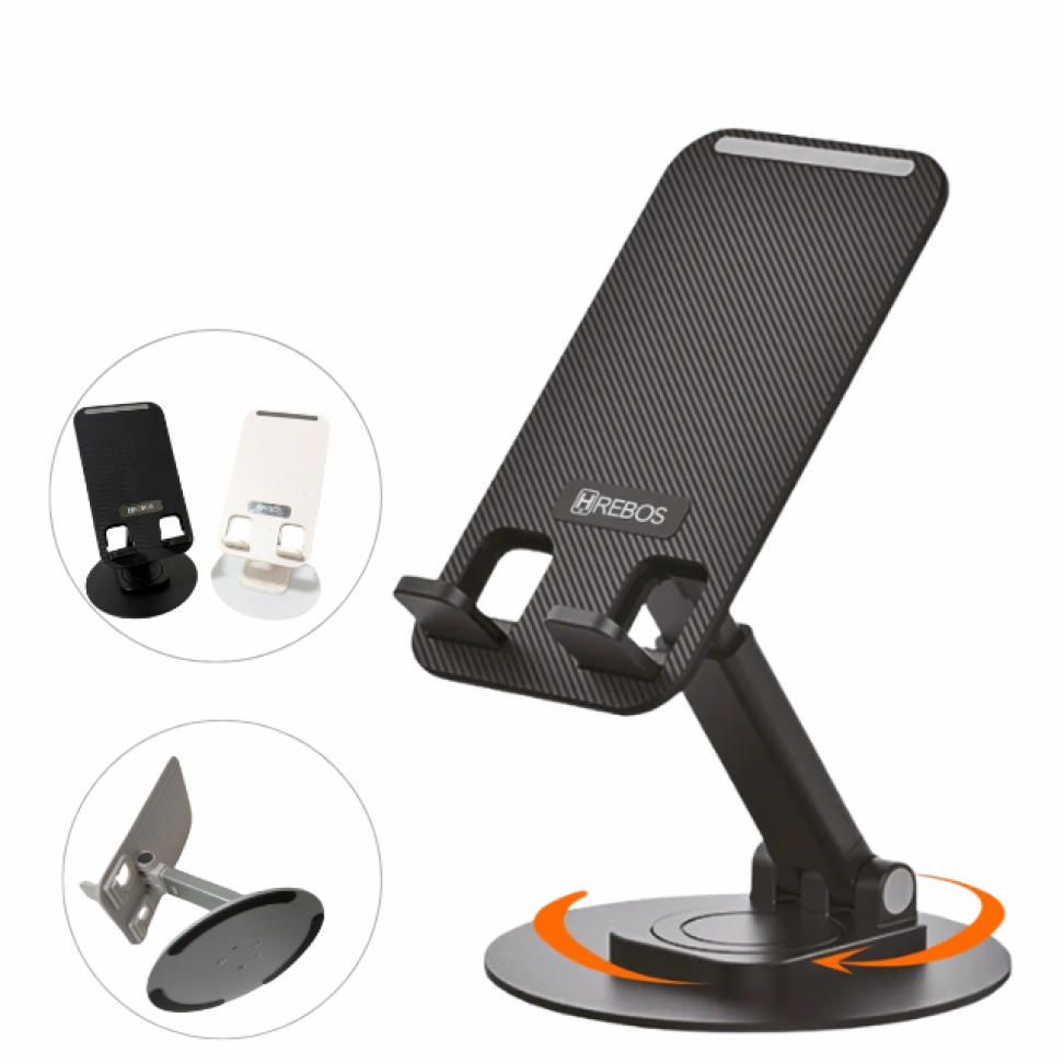 Suporte de Mesa Para Celular Tablet iPhone iPad Rotação 360°