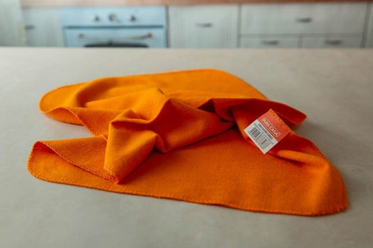Flanela de Limpeza Pura Casa Laranja 40x60cm - #3
