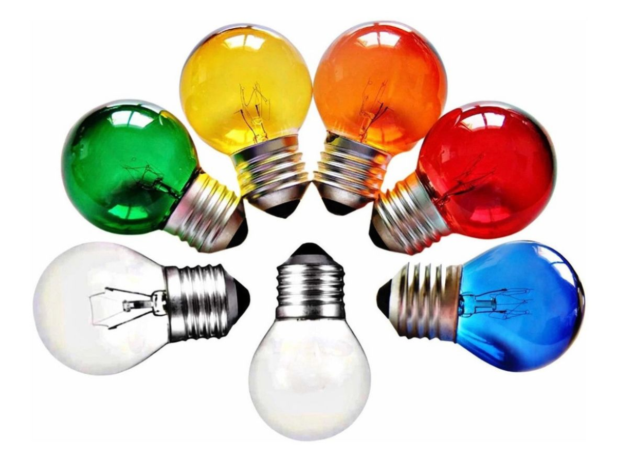 Lâmpada Bolinha Colorida Brasfort 7W 127V E27