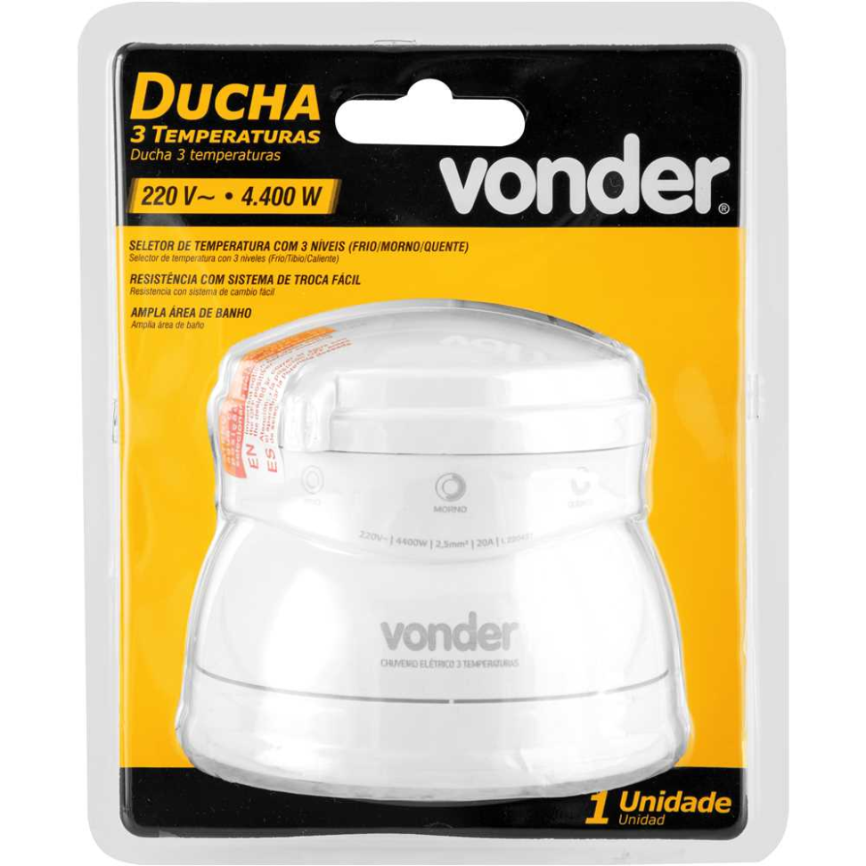 Ducha Vonder 3T 4.400W 220V Branca