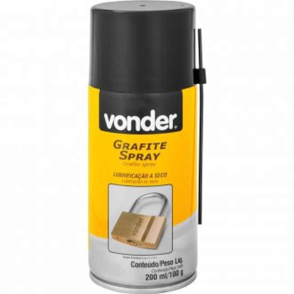Grafite em Spray Vonder Lubrificante 200ml 100g