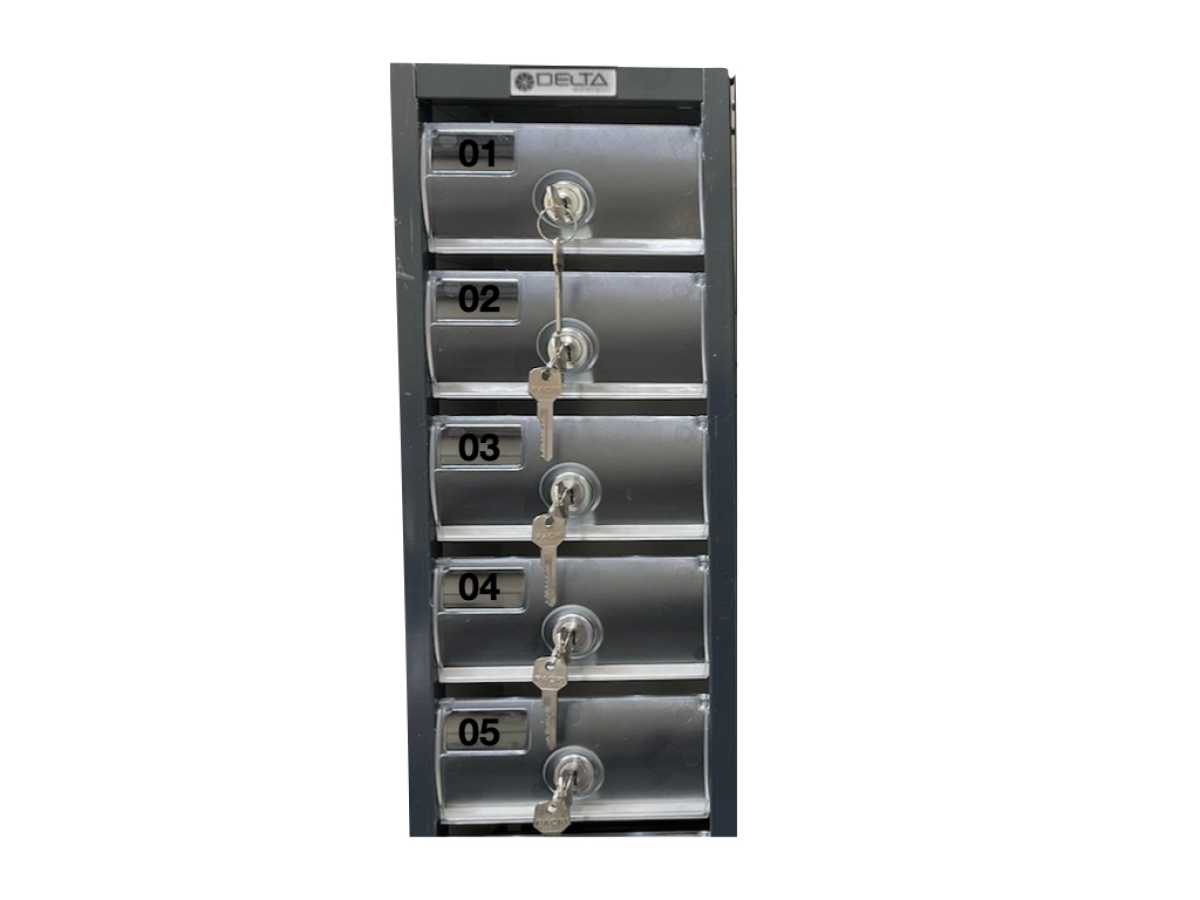 Armário Para Celular Delta 5 Portas Alumínio