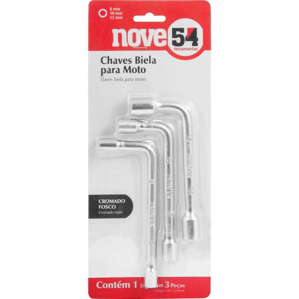 Jogo de Chaves Biela Nove54 3 Peças