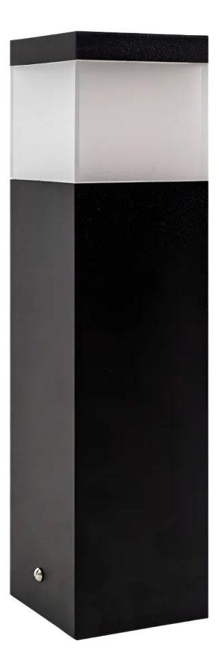 Poste Balizador Garten 30cm Lende VD Aluminio Preto Fosco