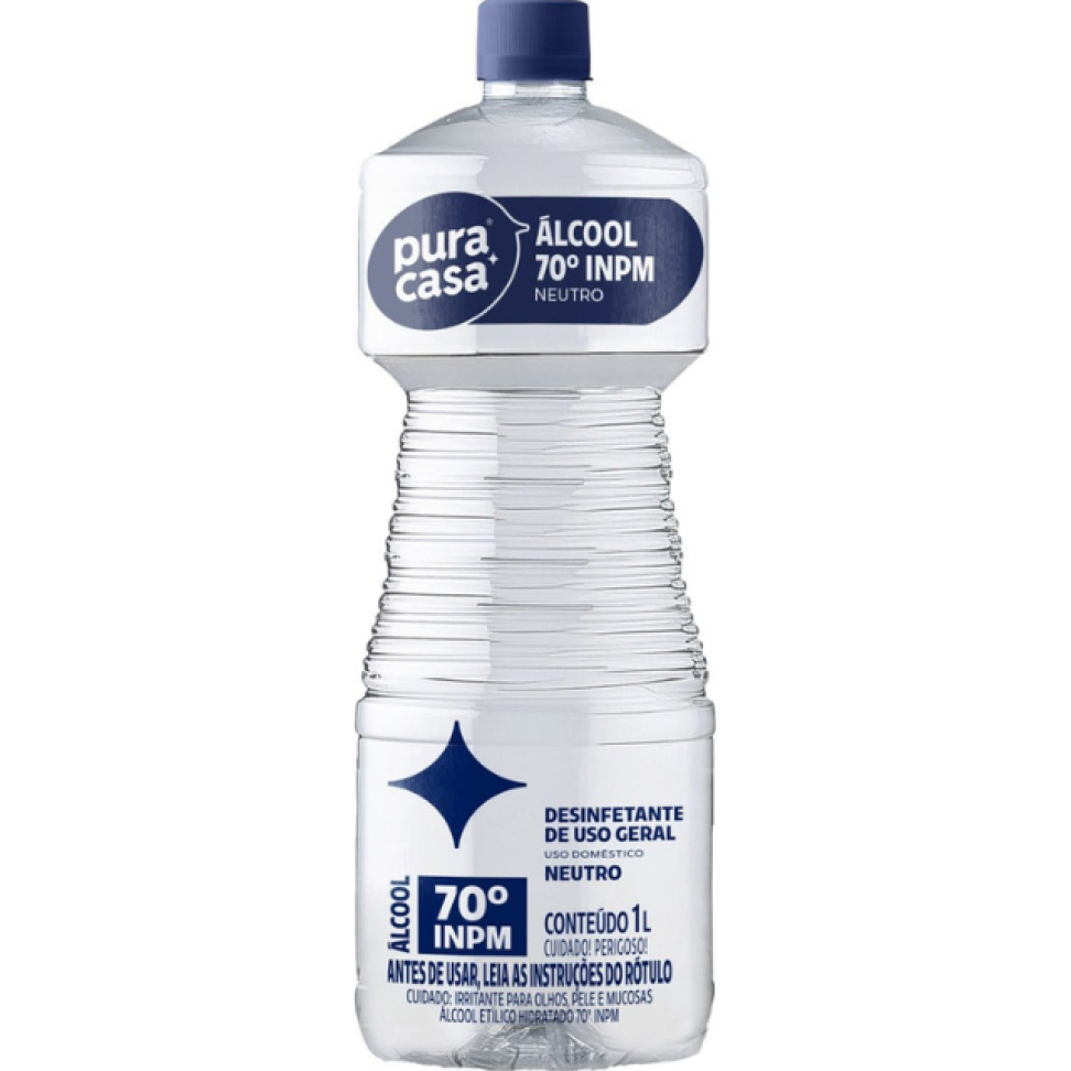 Álcool Líquido Pura Casa 70º INPM 1L