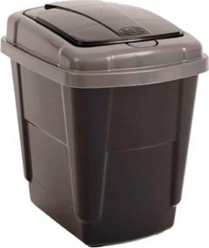 Lixeira Plástica Pura Casa Preta Pia 4,5L
