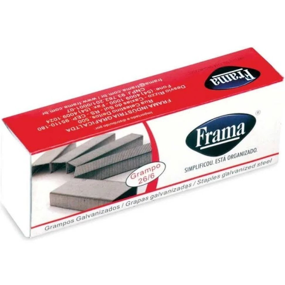 Grampo para Grampeador Frama 26/6 Galvanizado