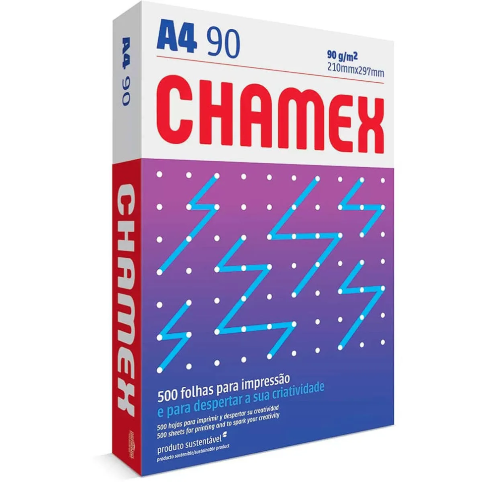 Papel A4 Chamex 50fls 90g Branco