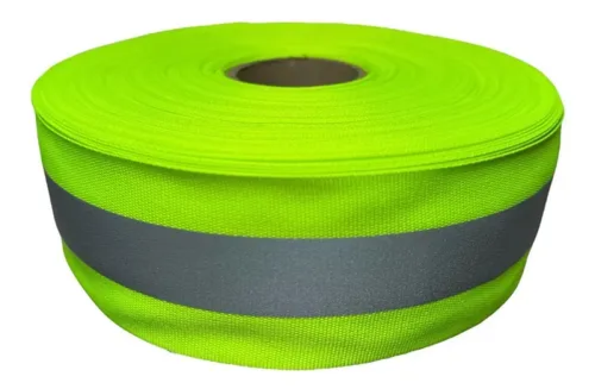 Faixa Refletiva Uniforme 5cm Fluorescente Verde (metro)