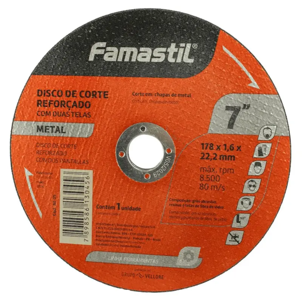 Disco de Corte Famastil Metal 7"