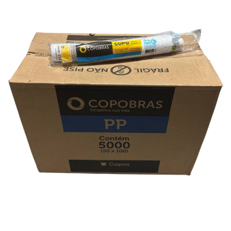 Copo Descartável 50ml Copobrás C/100 Trasparente