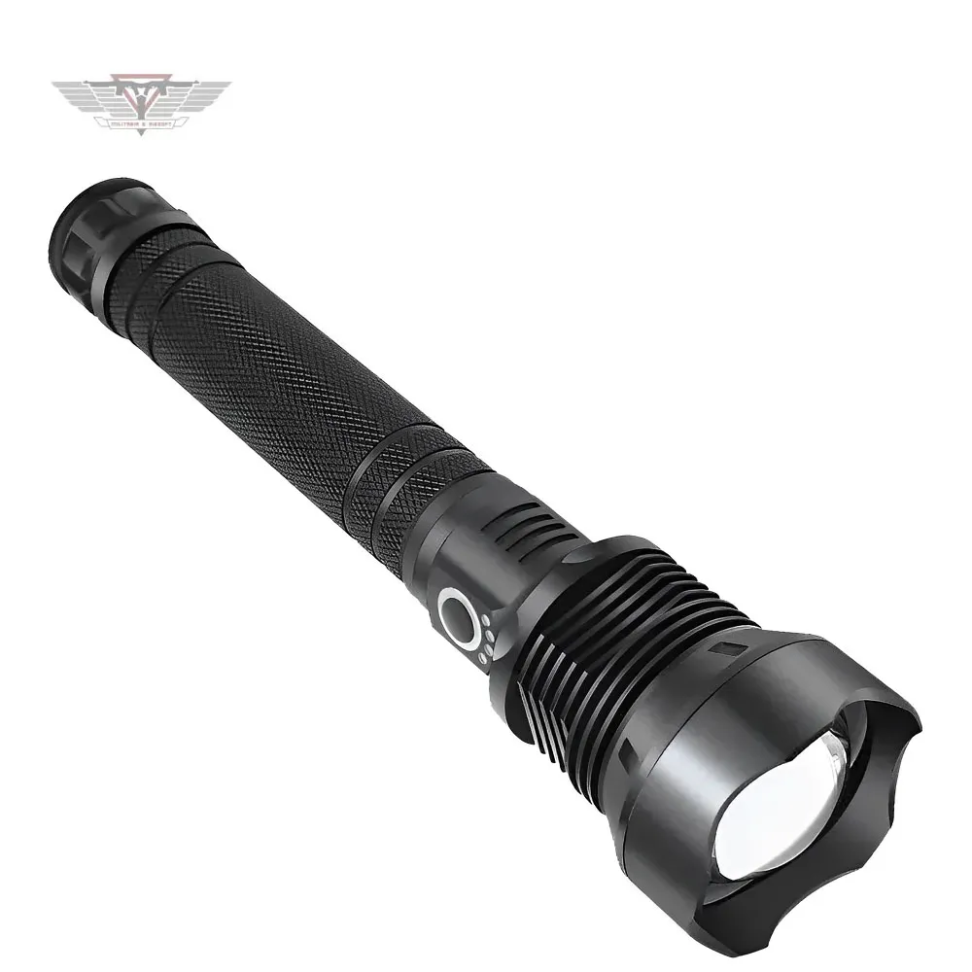 Lanterna Tática Led Recarregável P90 Zoom Regulável