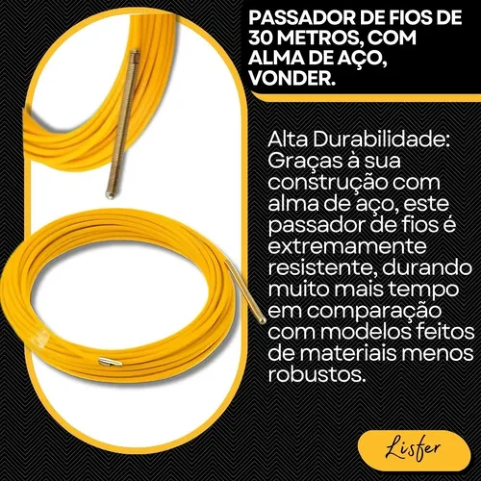 Passa Fio Vonder Alma de Aço 30M