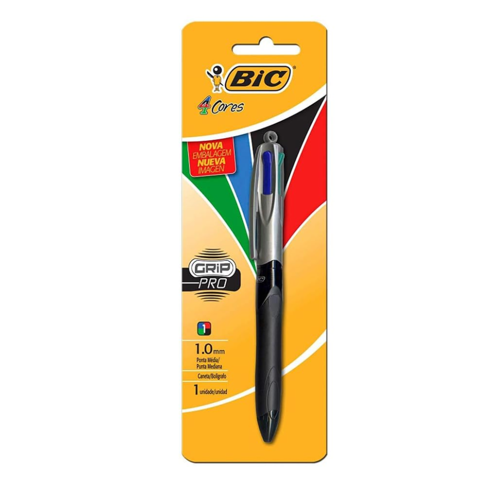 Caneta Bic Retrátil 4 Cores Classicas