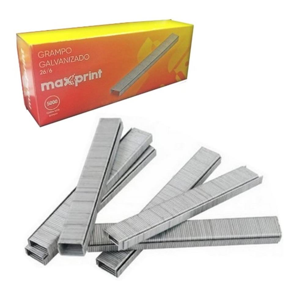 Grampo para Grampeador Maxprint 26,6 Galvanizado