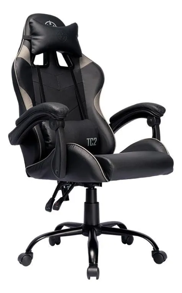 Cadeira Gamer TGT Heron Couro PVC Preto