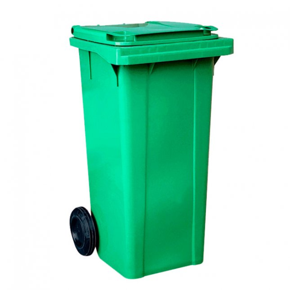 Lixeira Container Arqplast Com Tampa Roda Verde 120L