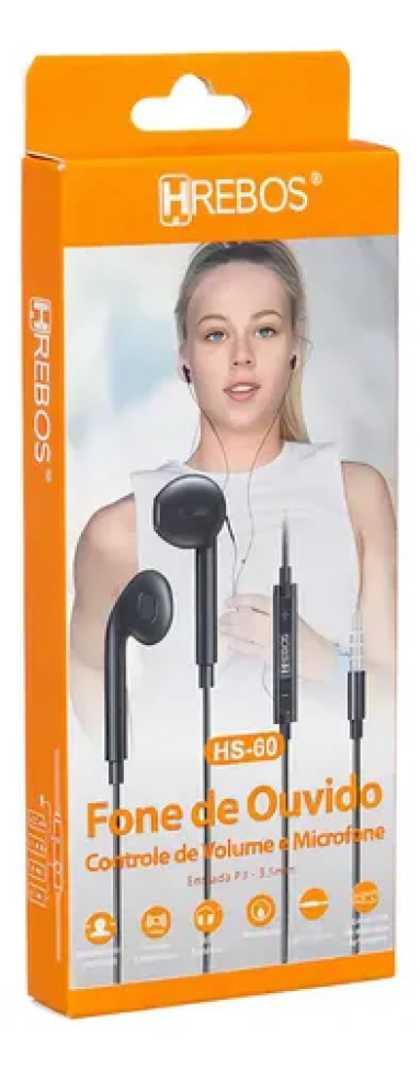 HS-60 Fone de Ouvido Aux P3