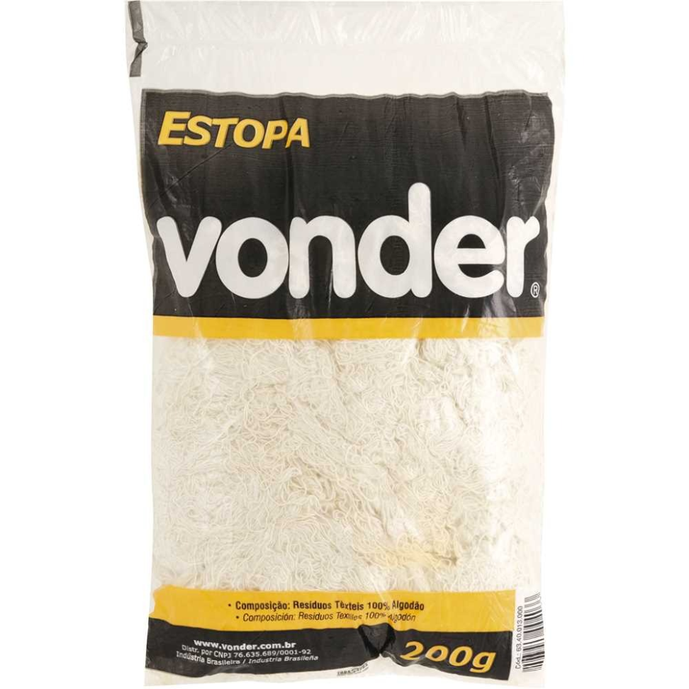 Estopa para Polimento Vonder Branca 200g