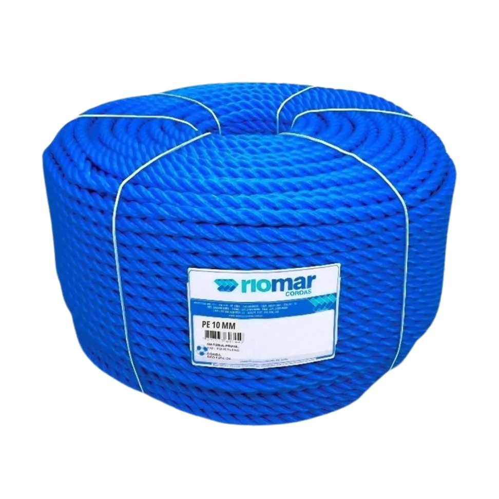 Corda Torcida Riomar Pesca Azul 10mm (metro)