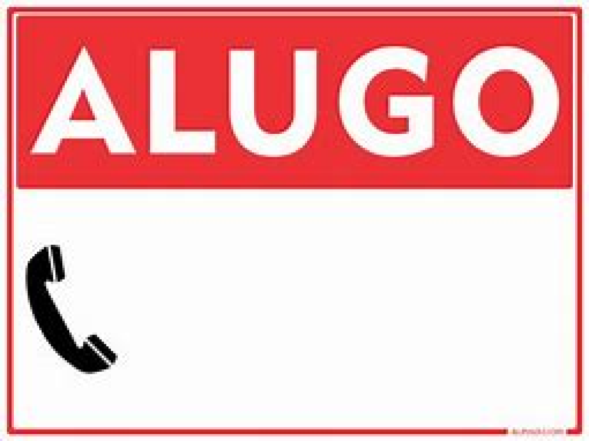 Plaquinha 30x20cm Alugo
