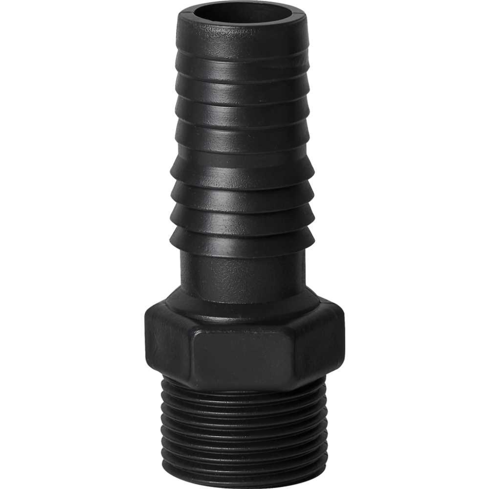 Adaptador Com Rosca Para Mangueira 1/2" Preto