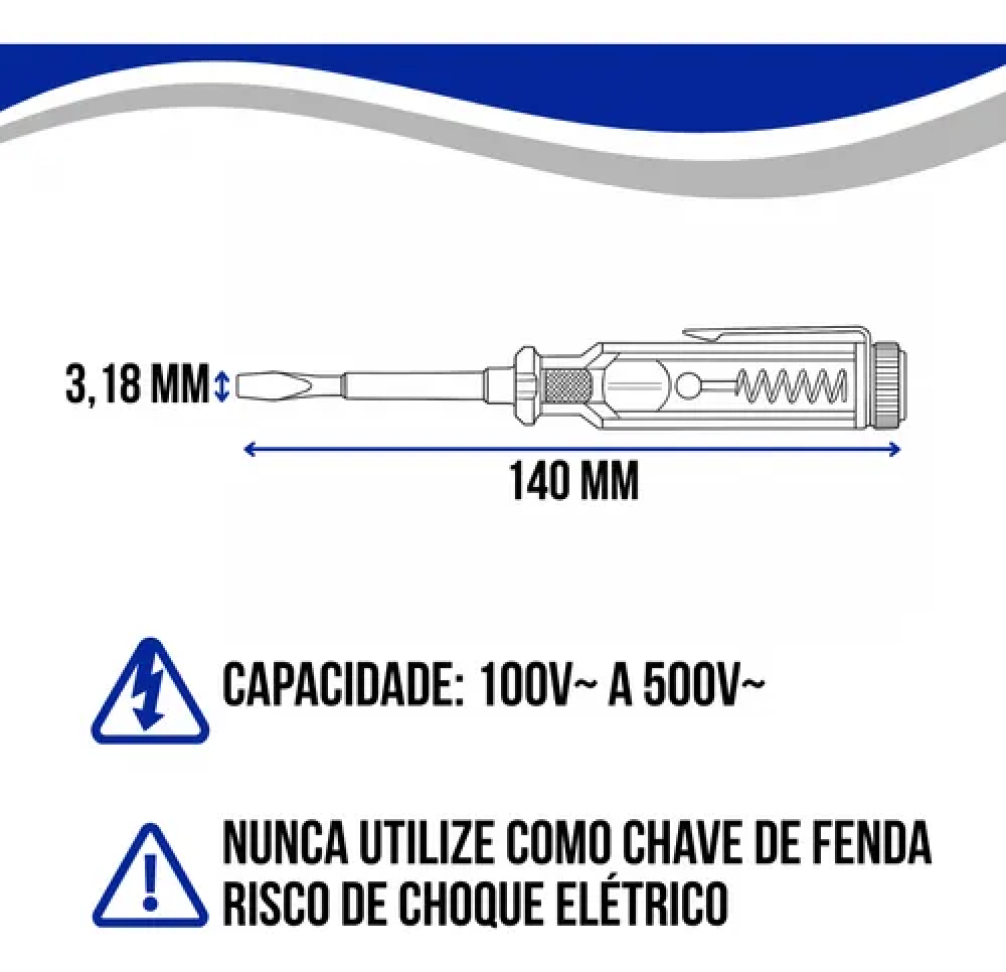 Chave de Teste NOVE54 Corrente 140 mm