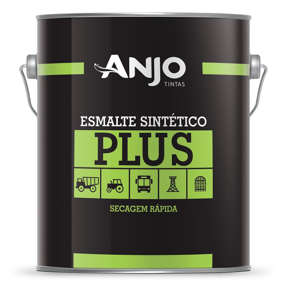 Tinta Esmalte Sintético Anjo Preto Fosco 3,6L