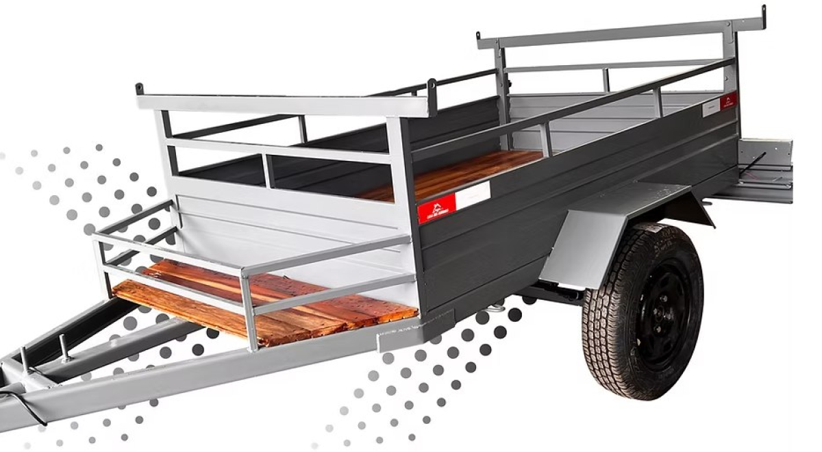 Carretinha Reforçada Com Instalação Cinza 2,5 x 1,2 m