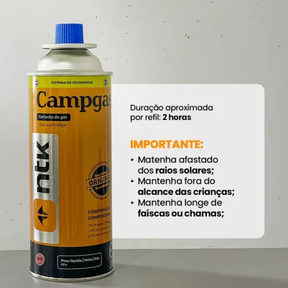 Refil em Lata Carga Fogareiro de Camping 227g