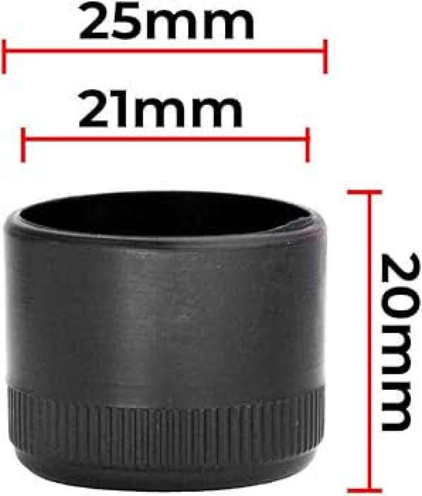 Pezinho Redondo 21mm Ponteira Pé Cadeira