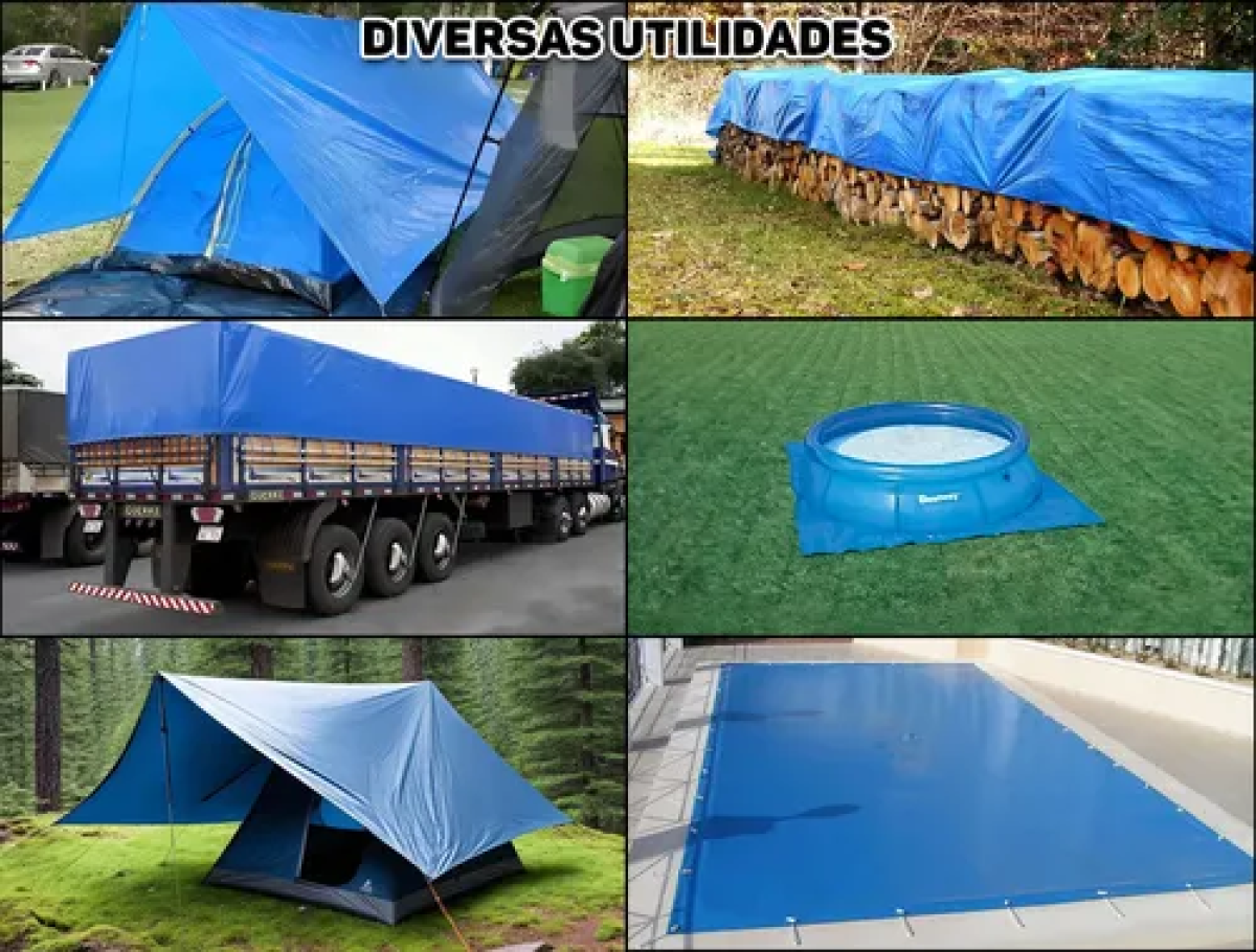 Lona de Polietileno Vonder Azul Com Ilhós 4 x 4m - #3
