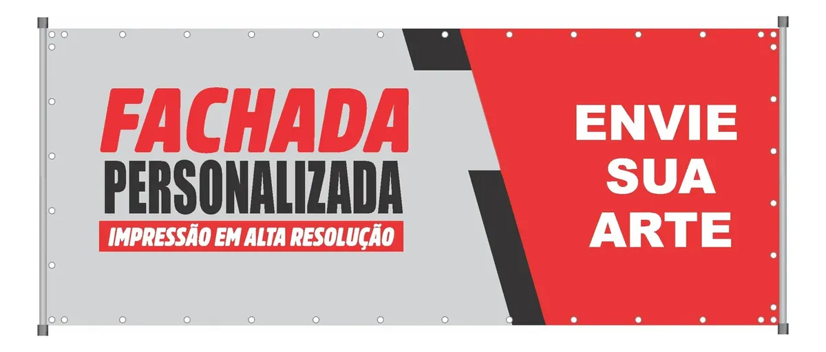 Lona com Ilhós Personalizada 1,20 x 0,80