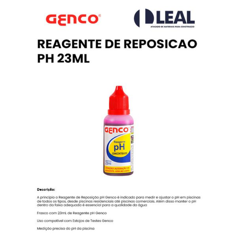 Reagente de Reposição Genco PH