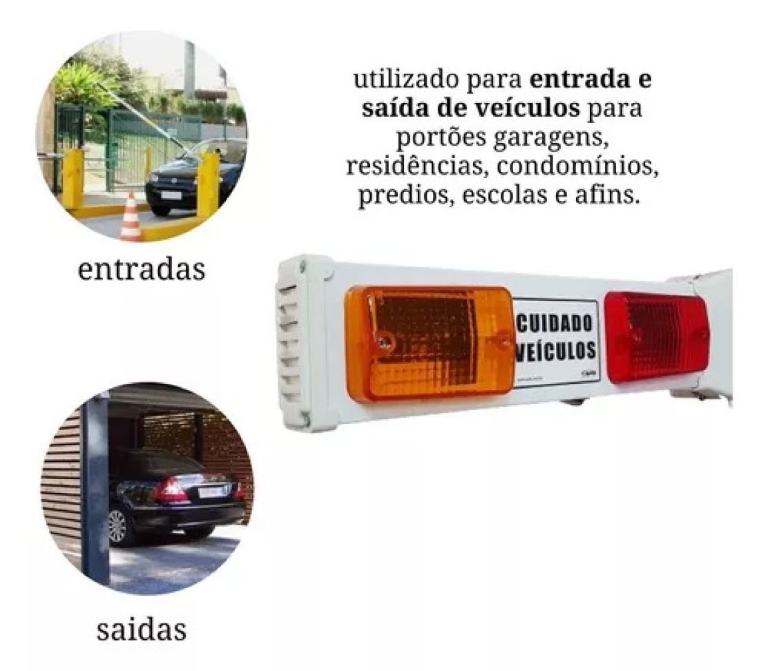 Sinalizador de Garagem Capte Led Cuidado Veículo - #3