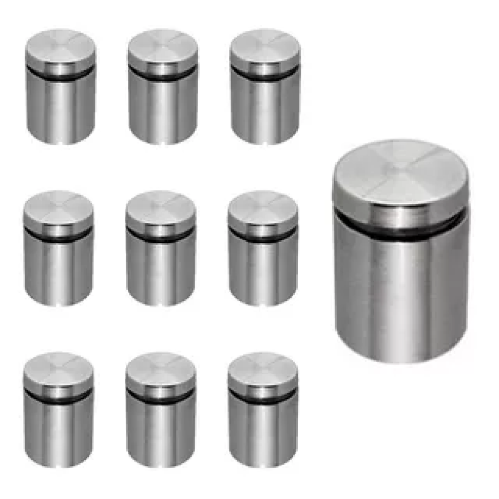 Prolongador Aço Inox Escovado Vidro Madeira 19 x 25 mm
