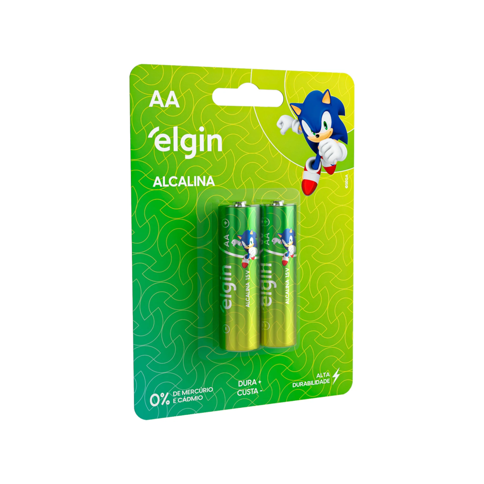 Pilha Alcalina Elgin Blister AAA C/2