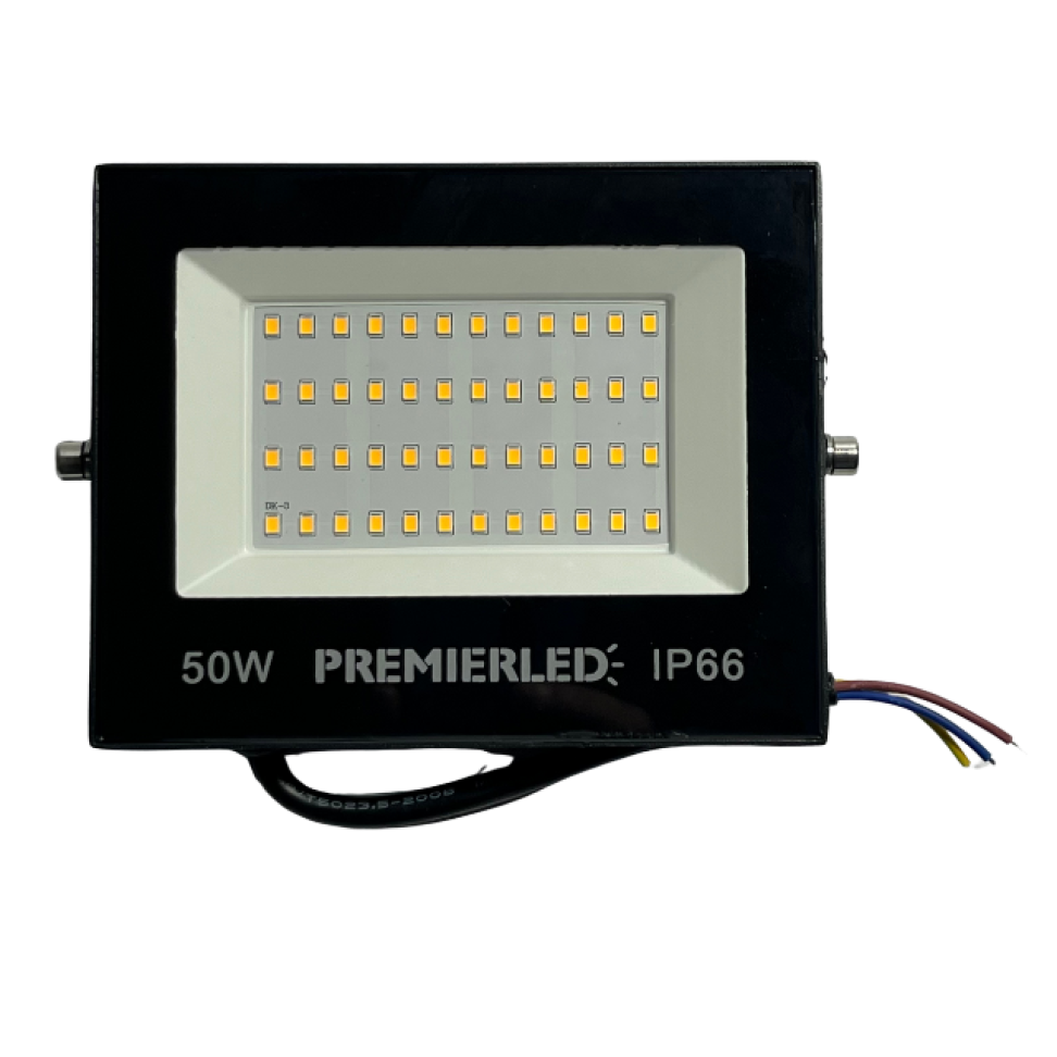 Refletor Led Premier 50w Luz Amarela  IP66 110/2020V