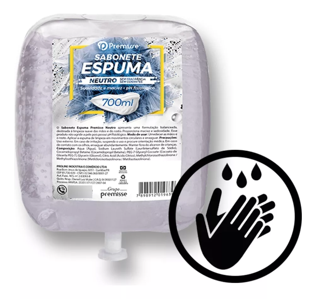 Sabonete para Dispenser Sem Bico Neutro 700ml