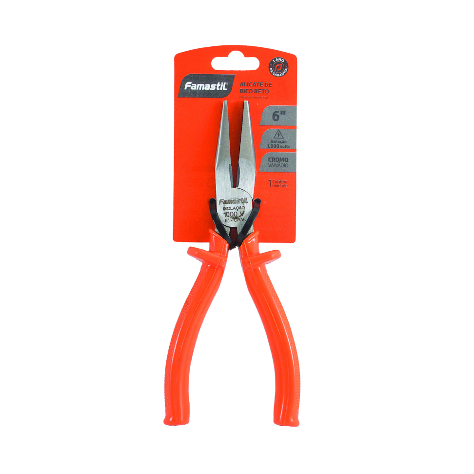 Alicate de Bico Reto Famastil 6"