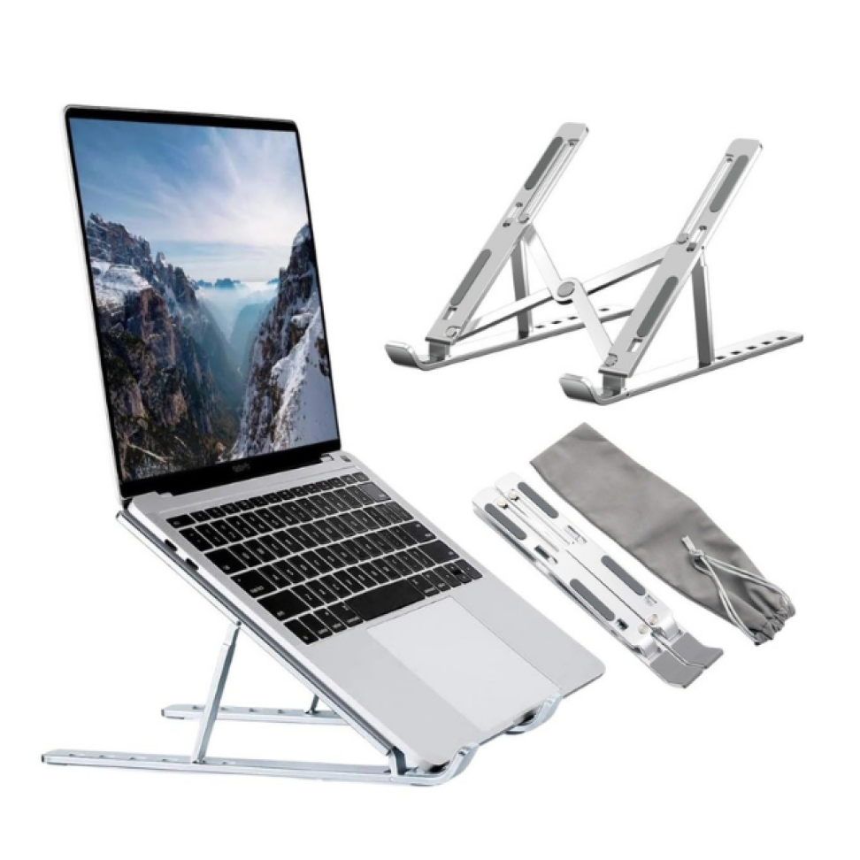 Suporte para Notebook em Alumínio Estabilidade e Proteção