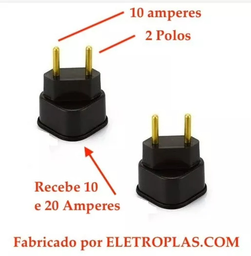 Adaptador de Tomada Padrão Novo e Antigo Universal