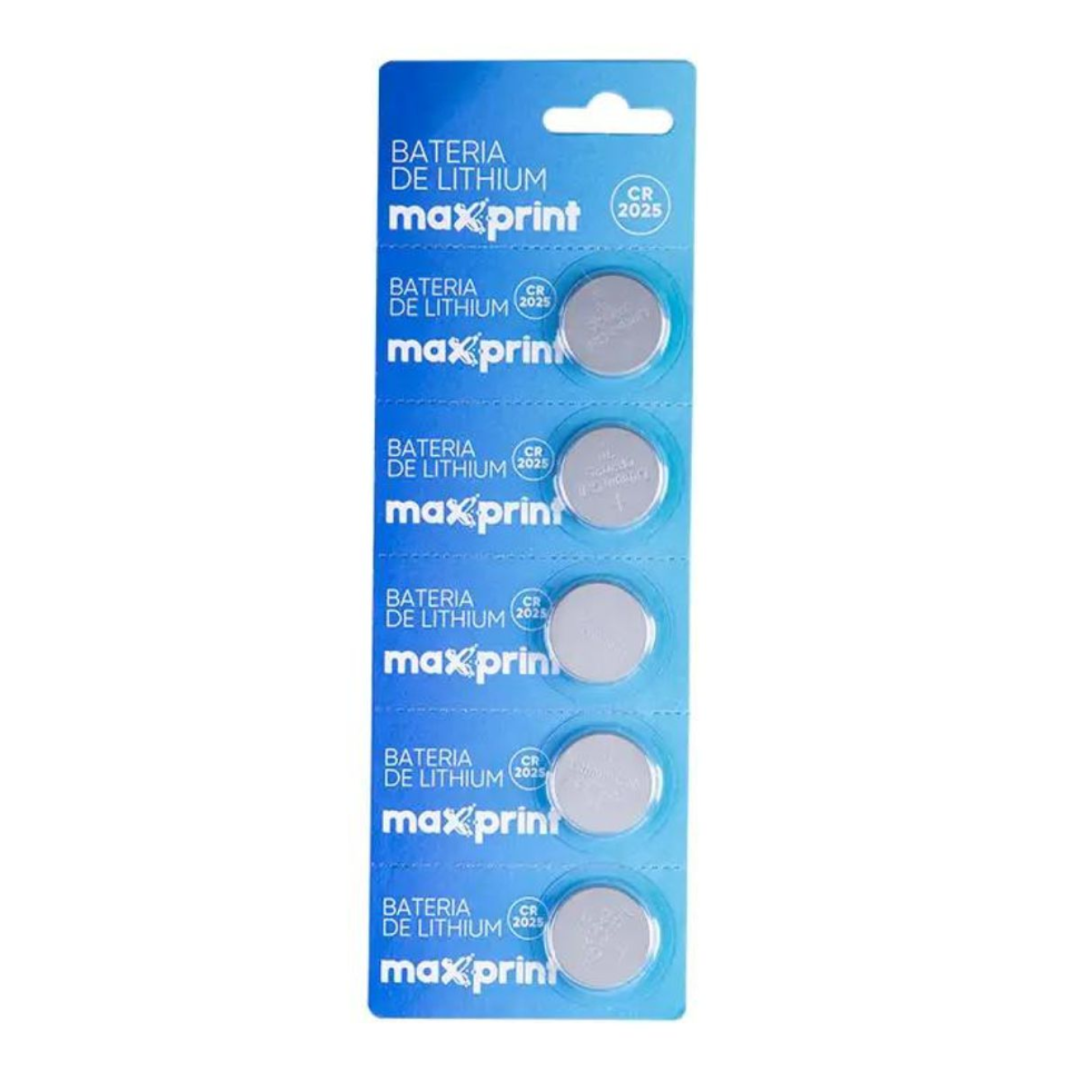 Bateria de Lítio Maxprint 3V CR2025