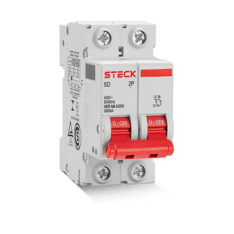 Disjuntor Steck Din Bipolar Classe C 40 Amp